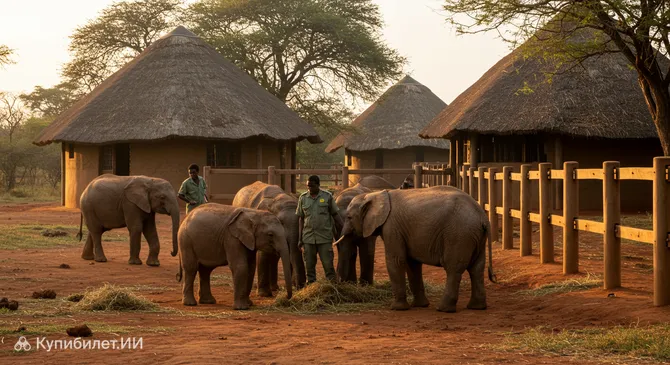 Питомник слонов фонда Шелдрик