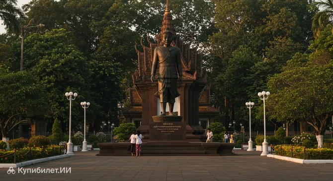 Статуя короля Нородома Сианука