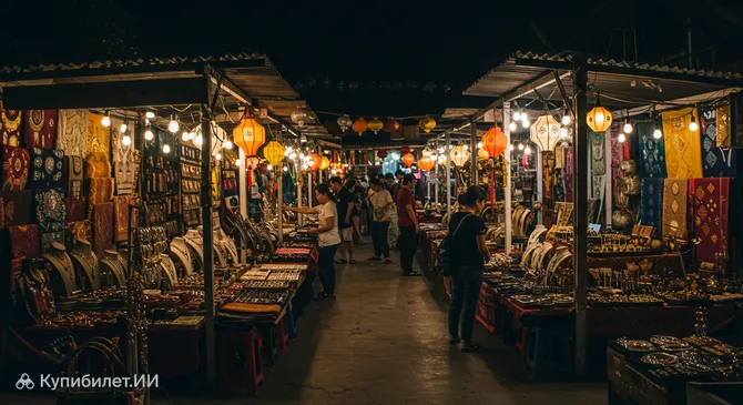 Ночной рынок Арт-центр Сиемреапа