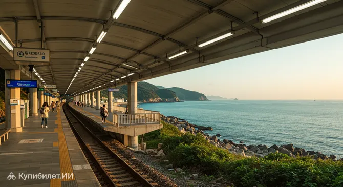 Парк Хэундэ Блюлайн – станция Мипо