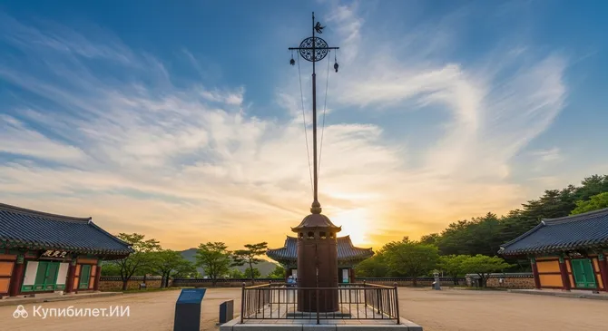 Железный флагшток на месте храма Ёндуса