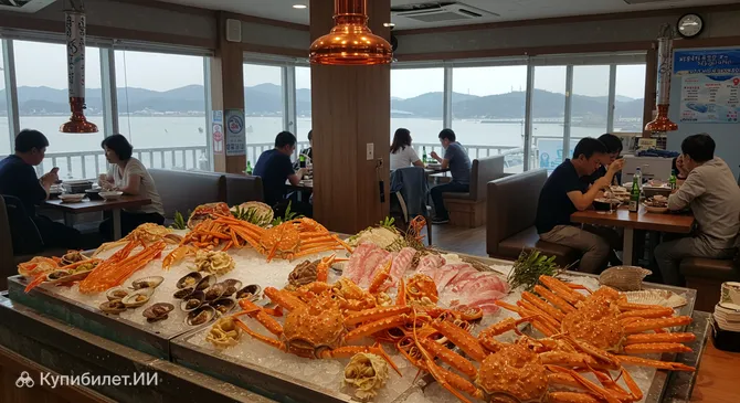 Ресторан Fishman: камчатский краб и сашими (главный филиал Кёнгпходэ)