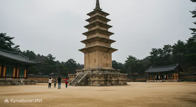 Храм Бунхванса и Каменная кирпичная пагода