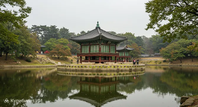 Сад Восточного дворца Кёнджу