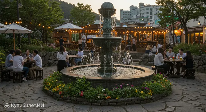 Пивной фонтан Чеджу