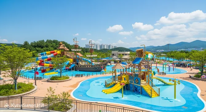 Водная площадка Остров Сокровищ в Вонджу