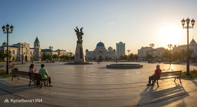 Площадь Исатая и Махамбета