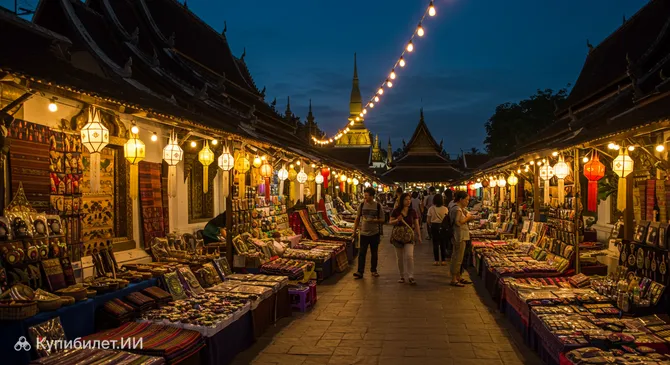 Ночной рынок Луангпхабанга
