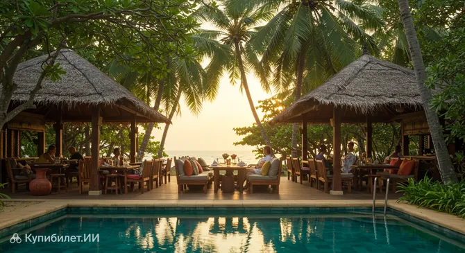 Ресторан и бар у бассейна Sundaras
