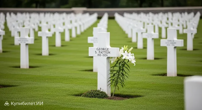 Могила генерала Джорджа С. Паттона
