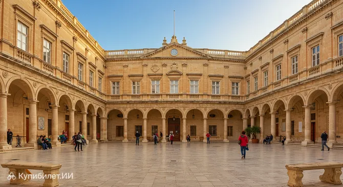 Двор внутреннего двора Дворца Великого магистра