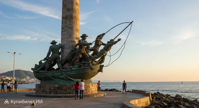 Памятник рыбаку