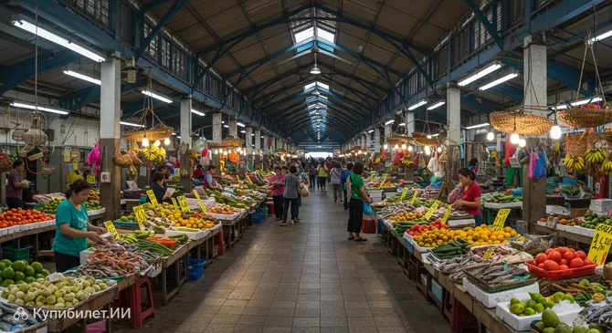 Центральный рынок Кота-Кинабалу