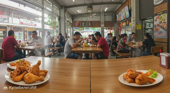 Ресторан жареной курицы в Ранау