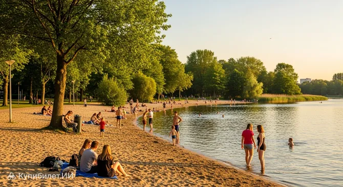 Пляж Оудеркеркерплас