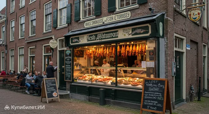 Коптильня угря и рыбная лавка Дрис ван ден Берг