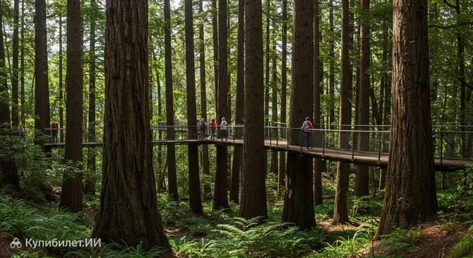 Прогулка по секвойям в Роторуа