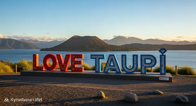 Знак «Love Taupō»