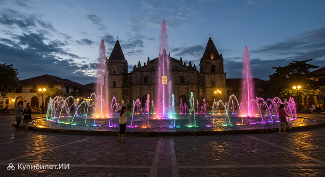 Площадь Сальседо с музыкальным фонтаном