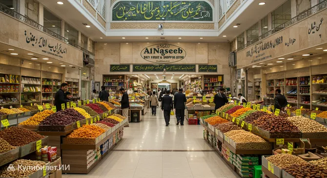 Торговый центр и магазин сухофруктов Аль Насиб