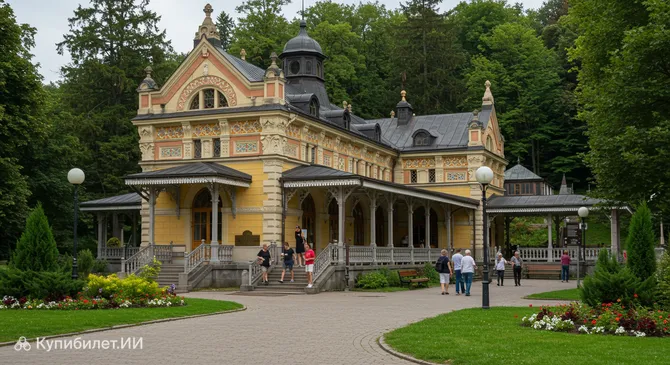 Главная питьевая галерея в Крынице-Здруй