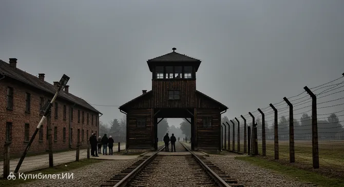 Главные ворота Аушвиц II-Биркенау