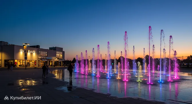 Мультимедийный фонтан в Жешуве