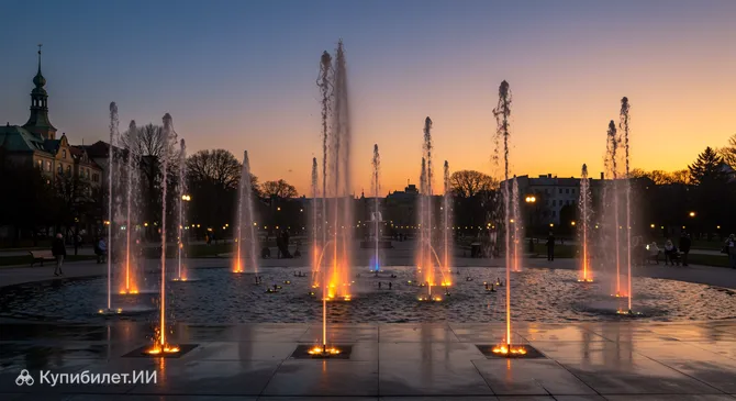 Вроцлавский мультимедийный фонтан