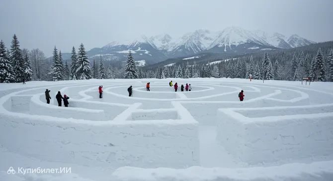 Снежный лабиринт Snowlandia