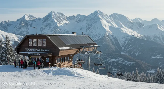 Верхняя станция подъёмника Поляна Шимошкова