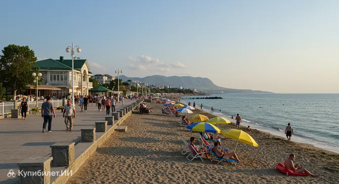 Приморский парк и пляж