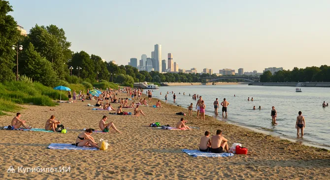 Пляж Строгино