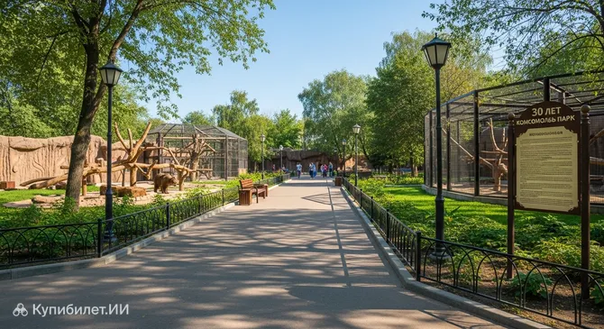 Зоопарк в Парке 30 лет ВЛКСМ