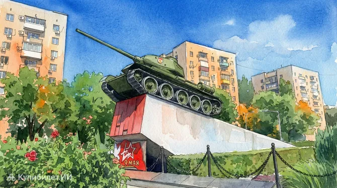 Памятник танку Т-34-85