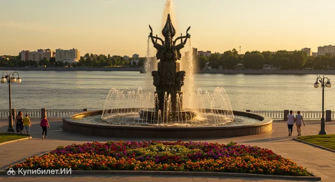 Фонтан на набережной
