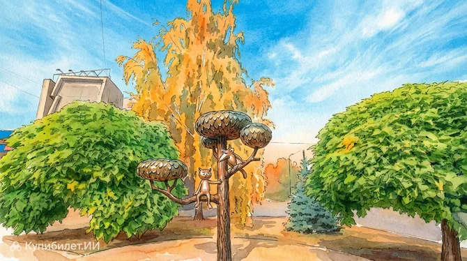 Кот на улице Лизюкова