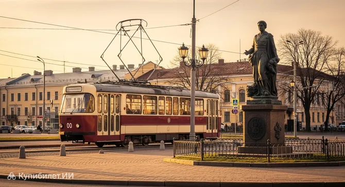 Памятник трамваю