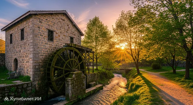 Историческая водяная мельница