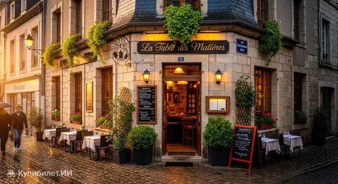 La Table des Matières