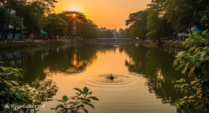 Пруд на улице Горостан