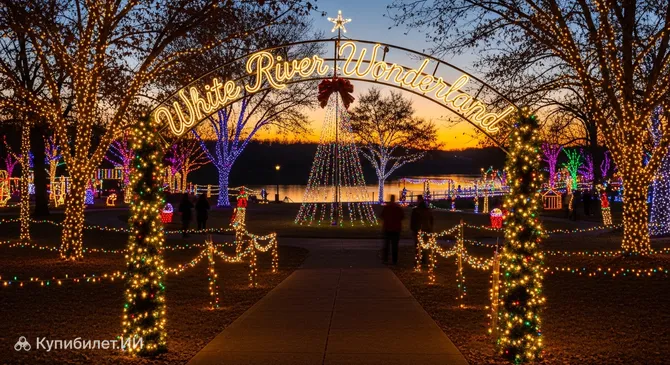 Зимняя страна чудес на реке Уайт