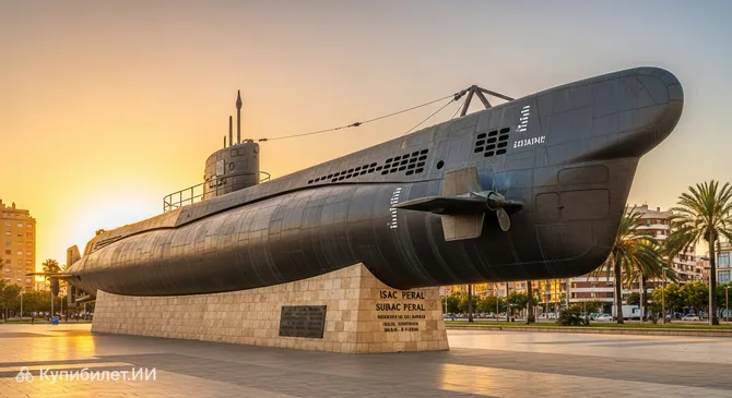 Памятник подводной лодке Исаака Пераля