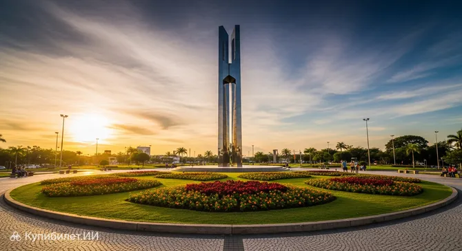 Нулевой километр — площадь Жетулиу Варгаса