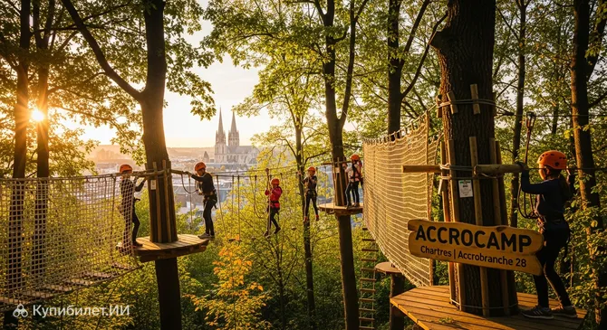 Верёвочный парк в Шартре