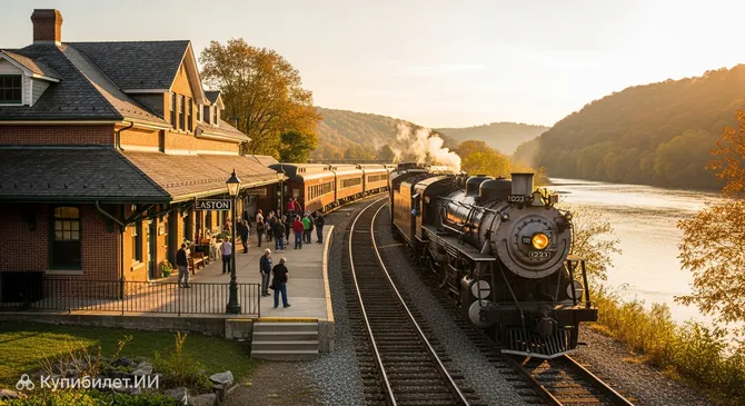 Железнодорожные экскурсии по реке Делавэр