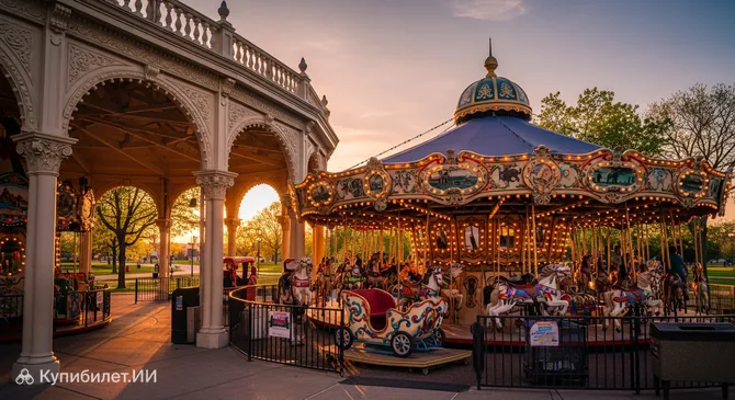 Карусель в парке Элдридж