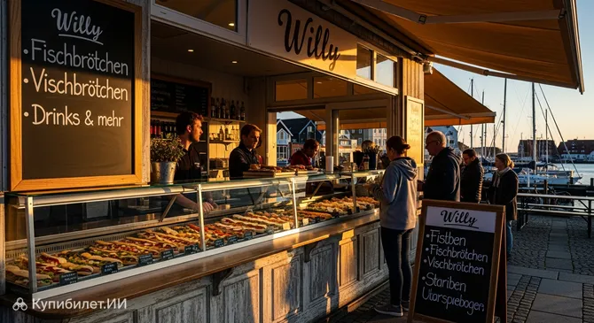Willy — рыбные бутерброды и напитки