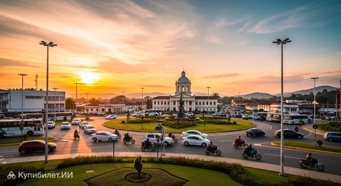 Кольцо у автовокзала Флоренсии