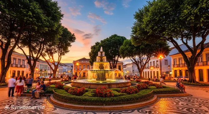 Площадь Соуту Филью (Светящийся фонтан)