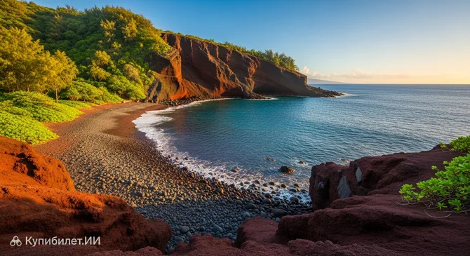 Пляж Кайхалулу (Красный песчаный пляж)